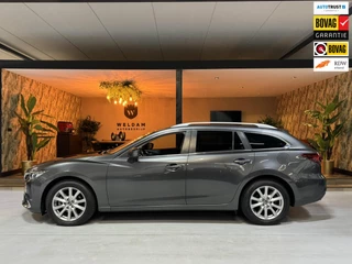 Hoofdafbeelding Mazda 6 Mazda 6 2.0 SkyActiv-G 145 TS+ Garantie Trekhaak Carplay StoelVW Keyless Blindspot Cruise Clima Navi PDC Led Dab Rijklaar