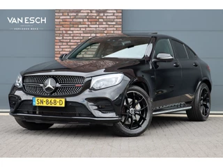 Mercedes-Benz GLC Coupé AMG 43 4MATIC Aut9 | Airmatic | Distronic+ | Burmester | Designo Nappa Leder | Memory | Stoelventilatie | Rondomzicht Camera | Carbon | HUD | Standkachel |