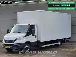 Iveco Daily 70C18 3.0L 1000KG Laadklep Luchtvering Automaat 180PK Bakwagen Dubbellucht Airco Cruise Camera Euro6 Meubelbak Koffer Airco Cruise control