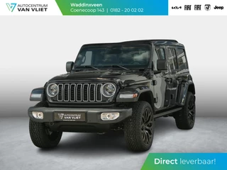 Hoofdafbeelding Jeep Wrangler Jeep Wrangler Unlimited 4xe 380 Sahara | Uit voorraad leverbaar | MY25 | Sky One-Touch Power Soft Top | 22" Brute velgen | Geel kenteken !