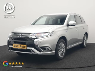 Mitsubishi Outlander 2.4 Intense+ Plug In Hybrid 225pk Dealer O.H PHEV | Trekhaak Af Fabriek | 360 Camera | Lederen Sportstoelen Verwarmd | Apple Carplay | Blis | Cruise Control | Navigatie | Keyless | DAB | 18" L.M |