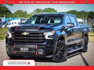 Chevrolet Silverado | Bruut | Black Ops | All-in Black | Special Wheels | Garantie tot 20-11-2026 of 200000 km | Comfortabele Dubbele Cabine met Royale 5 Zitplaatsen | De Meest Luxe en Volle Pick-Up in zijn Klasse |