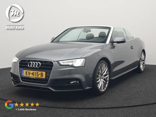 Audi A5 Cabriolet 1.8 TFSI S Line Automaat 177pk Dealer O.H | S Line Interieur & Exterieur | Bang & Olufsen | Cruise Control | Lederen Sportstoelen Verwarmd | Nekverwarming | 19" L.M | Navigatie | DAB |