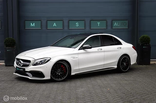 Mercedes C-klasse AMG 63 S Edition 1|HUD|Pano|Burmester|Sportuitlaat