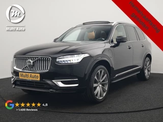 Volvo XC90 T8 Twin Engine AWD Inscription 7 Persoons PHEV 394pk Dealer O.H. | Panodak | Adaptive Cruise | Luxe Lederen Sportstoelen Memory & Verwarmd | 360 Camera | Head Up | Harman Kardon | Apple Carplay | Blis | Virtual | Navigatie | 21"L.M | Plug In Hybrid