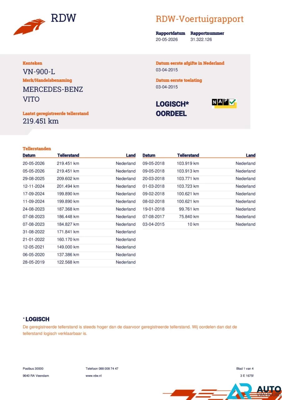 Hoofdafbeelding Mercedes-Benz Vito