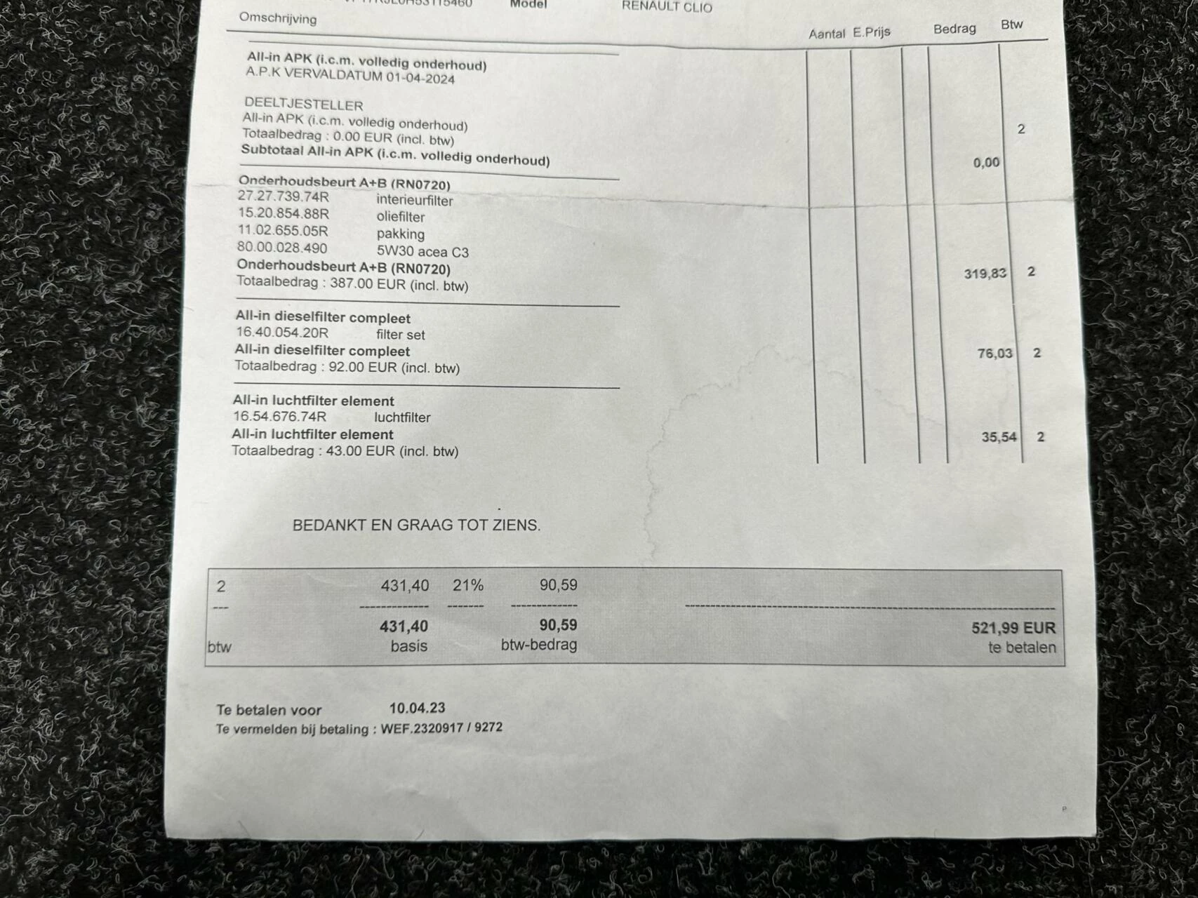Hoofdafbeelding Renault Clio