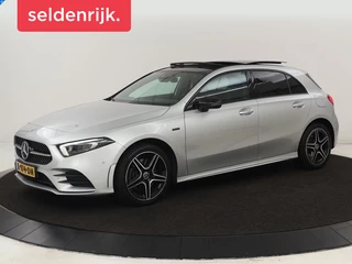 Hoofdafbeelding Mercedes-Benz A-Klasse Mercedes-Benz A-klasse 250e Business Solution AMG | Panoramadak |  Stoelverwarming | Memory | Keyless | Leder/Alcantara | Matrix LED | Side Assist | Sfeerverlichting | Widescreen | PHEV | Plug In