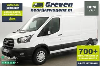 Ford Transit 350 2.0 TDCI L3H2 | BPM Vrij | 130PK Airco Cruise Carplay PDC Navi 3 Persoons Stoelverwarming Trekhaak