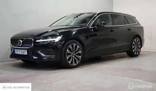 Hoofdafbeelding Volvo V60 Volvo V60 2.0 T6 Plug-in hybrid AWD Core Bright, trekhaak