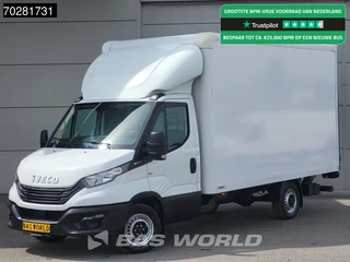 Iveco Daily 35S16 Laadklep Automaat Bakwagen 160PK Airco Camera Euro6 Meubelbak Koffer 21m3 Airco Cruise control