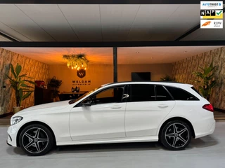 Mercedes-Benz C-klasse Estate 250 AMG Garantie Head-up 360 Lane Hout Elek Achterklep StoelVW Lane Blindspot ACC Sfeer Led Rijklaar