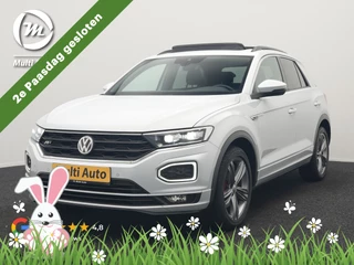 Volkswagen T-Roc 1.5 TSI R-Line 150pk Dealer O.H. | Trekhaak Afn. | Panodak | Adaptive Cruise | Camera | Sportstoelen Verwarmd | Keyless | Apple Carplay | Blis | LED Koplampen | Navigatie | DAB |