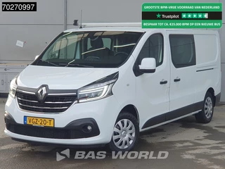 Renault Trafic 120pk L2H1 Dubbel Cabine Imperiaal Trekhaak Navi Camera Airco Cruise DC Doka Mixto 4m3 Airco Dubbel cabine Trekhaak Cruise control