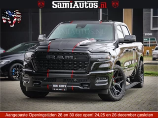 Dodge Ram 1500 Limited Night High Output 540HP 706Nm | Massage + Full Option | De Meest Luxe en Volle Pick-Up in zijn Klasse | Comfortabele Dubbele Cabine met Royale 5 Zitplaatsen | BPM vrij | Nu Leverbaar uit Voorraad | Voorraad Nr 2324 - 5142