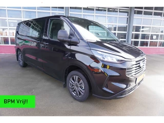 Ford Transit Custom 320L 2.0 TDCI 150PK L2H1 Trend Dubbelcabine Schuifdeur L/R Nr. V136 | Airco | Cruise | Navi | Camera | 17"LM velgen