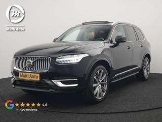 Volvo XC90 T8 Twin Engine AWD Inscription 7 Persoons Plug In Hybrid 394pk Dealer O.H. PHEV | Panodak | Adaptive Cruise | Luxe Lederen Sportstoelen Memory & Verwarmd | 360 Camera | Head Up | Harman Kardon | Apple Carplay | Blis | Virtual | Navigatie | 21"L.M |
