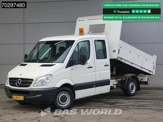 Mercedes Sprinter 310 CDI Kipper Dubbel Cabine Trekhaak Zwaailamp Tipper Benne Kieper Trekhaak