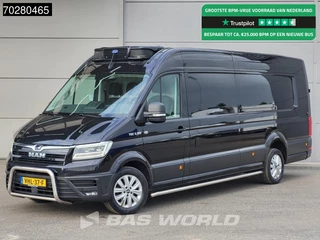 Hoofdafbeelding MAN TGE MAN TGE 3.180 Koelwagen Bi-Temp Vriezer Automaat Carrier Pulsor 400mt 230V stekker Trekhaak ACC LED Navi Airco Camera Parkeersensoren Koel Koeler Vries Vriezer Kühlwagen Frigo 13m3 Airco Trekhaak