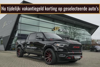 Dodge Ram 1500 5.7 V8 401pk 4x4 Limited LPG G3 Widebody Black&Red Luchtvering Trekhaak Head-up Harman/kardon Sidebars CUSTOM!!