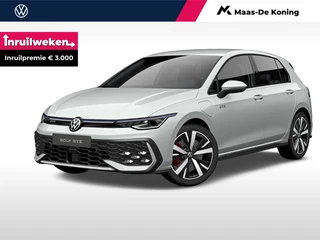 Volkswagen Golf GTE 1.5 eHybrid 272 pk 6 versn. DSG · Black style pakket · Panoramisch schuif-, kanteldak, elektrisch bedienbaar · Trekhaak mechanisch zwenkbaar en elektrisch bedienbaar