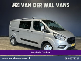 Ford Transit Custom 2.0 TDCI 131pk L2H1 Dubbele Cabine Euro6 Airco | 6-Zits | Camera | LED | 2800kg Trekhaak | Cruisecontrol Verwarmde voorruit, Android Auto, Dakdragers, Parkeersensoren