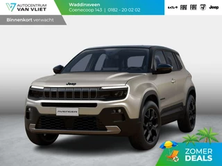 Hoofdafbeelding Jeep Avenger Jeep Avenger Black Edition 54 kWh | Schuif/Kanteldak | Winter Pack | Infotainment&Convenience Pack | Bicolore