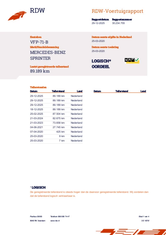Hoofdafbeelding Mercedes-Benz Sprinter