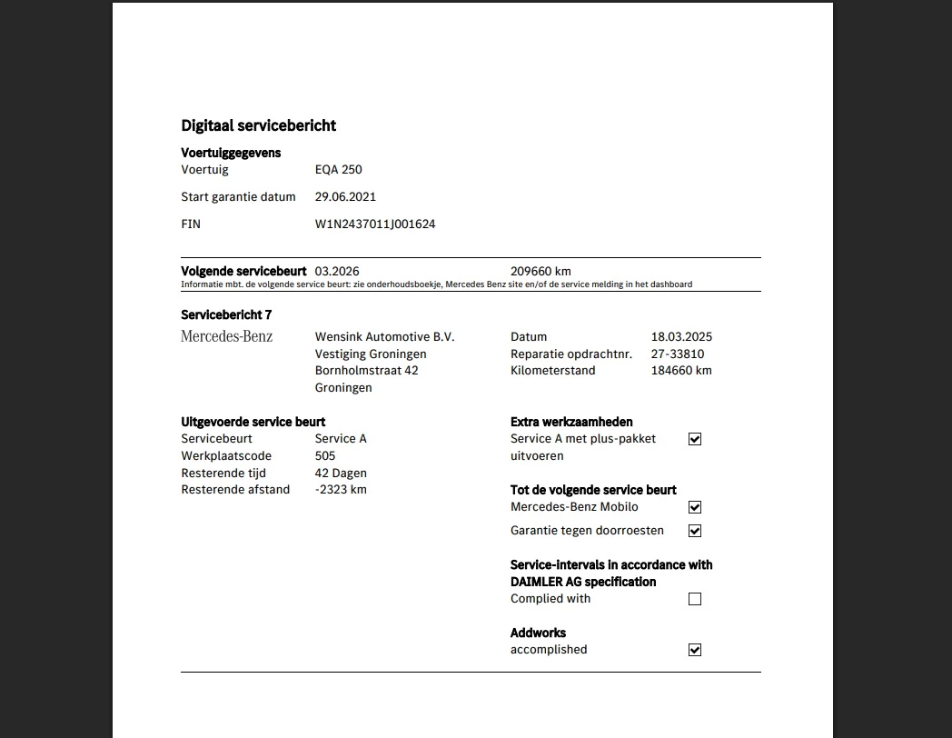 Hoofdafbeelding Mercedes-Benz EQA