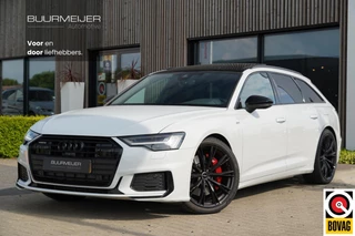 Audi A6 Avant 55 TFSI e Quattro Competition - Dealer onderhouden - Panoramisch schuif/kanteldak - S6 Diffuser - 3 x S-Line - Zwart optiek - 20'' lichtmetalen velgen - Adaptieve cruise control - Dodehoekdetectie - Apple CarPlay - Matrix LED -
