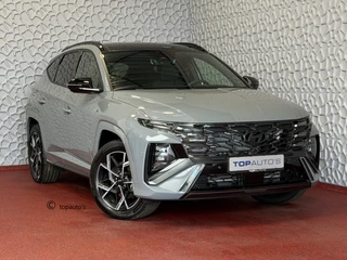 Hyundai Tucson NIEUWE AUTO 1.6 T-GDI PHEV N-LINE SKY PANO 360CAM ELEK.KLEP ELEK.STOEL MEMORY VERWARMD SUBWOOFER 19" LMV ZWARTE HEMEL STUURVERW. PLUG IN HYBRIDE