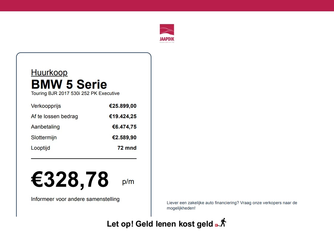 Hoofdafbeelding BMW 5 Serie