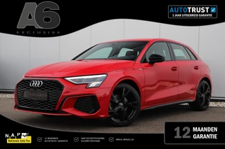 Audi A3 Sportback 30 TFSI S edition Sport Black Edition Automaat LED Half Leder 18 inch LMV B&O Sound Stoelverwarming Clima Adaptive Cruise Navigatie Parkeersensor