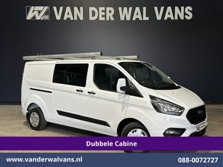 Ford Transit Custom 2.0 TDCI 130pk L2H1 Dubbele Cabine Inrichting Euro6 Airco | 5-Zits | Imperiaal | LED | Cruisecontrol Stoelverwarming, Parkeersensoren