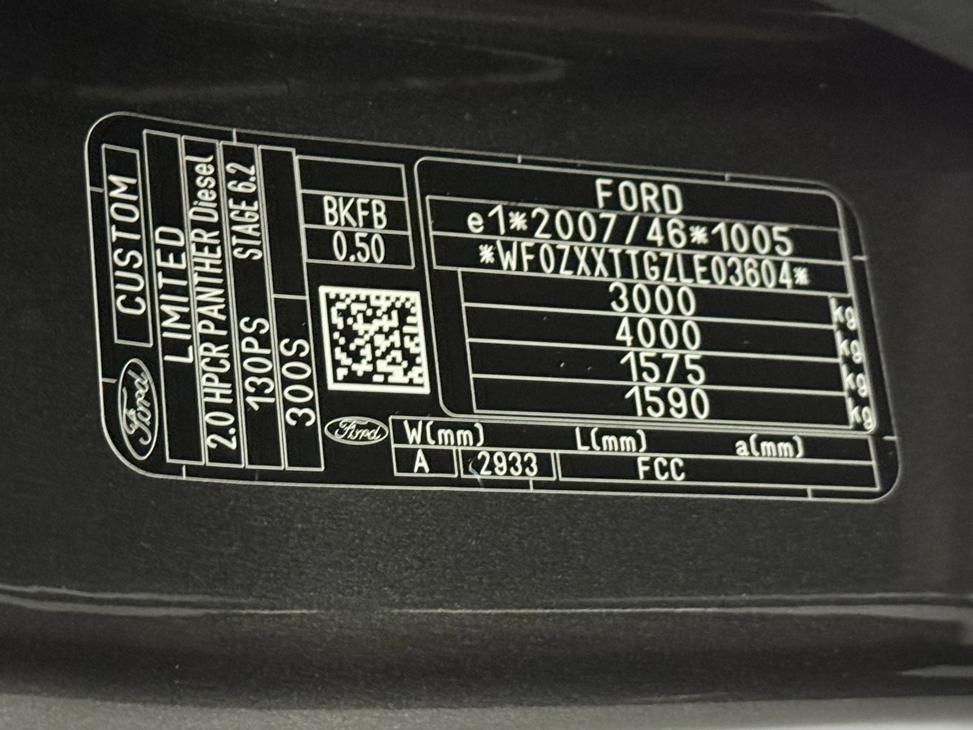 Hoofdafbeelding Ford Transit Custom