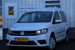 Volkswagen Caddy 1.4 TGI Trendline 5 Persoons Automaat*Perfect VW Onderh.*Trekhaak/2x zijschuifdeur/Stoelverw./Cruise-Control/Climate-Control/Parkeersens.V+A/Aut. Parkeren*