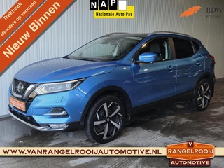 Nissan Qashqai 1.2 Tekna, trekh., pano, 360 cam., 19" lmv, half leer, stoelverw.