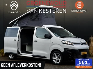 Citroen Jumpy Camper 2.0 120pk | 4 zitplaatsen | Slaaphefdak