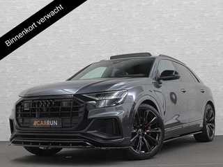 Audi Q8 60 462pk Competition S-Line | 11-2022 | RS Leder | Carbon | Softclose | 360 Camera | ACC | Panorama | Luchtvering | Nachtzicht Cam | Headup | LED-Matrix | Trekhaak | Lane & Side Assist | Led Sfeerverlichting | Keyless-Entry | | Black-Optic | Rijklaar incl. Bovag Garantie.