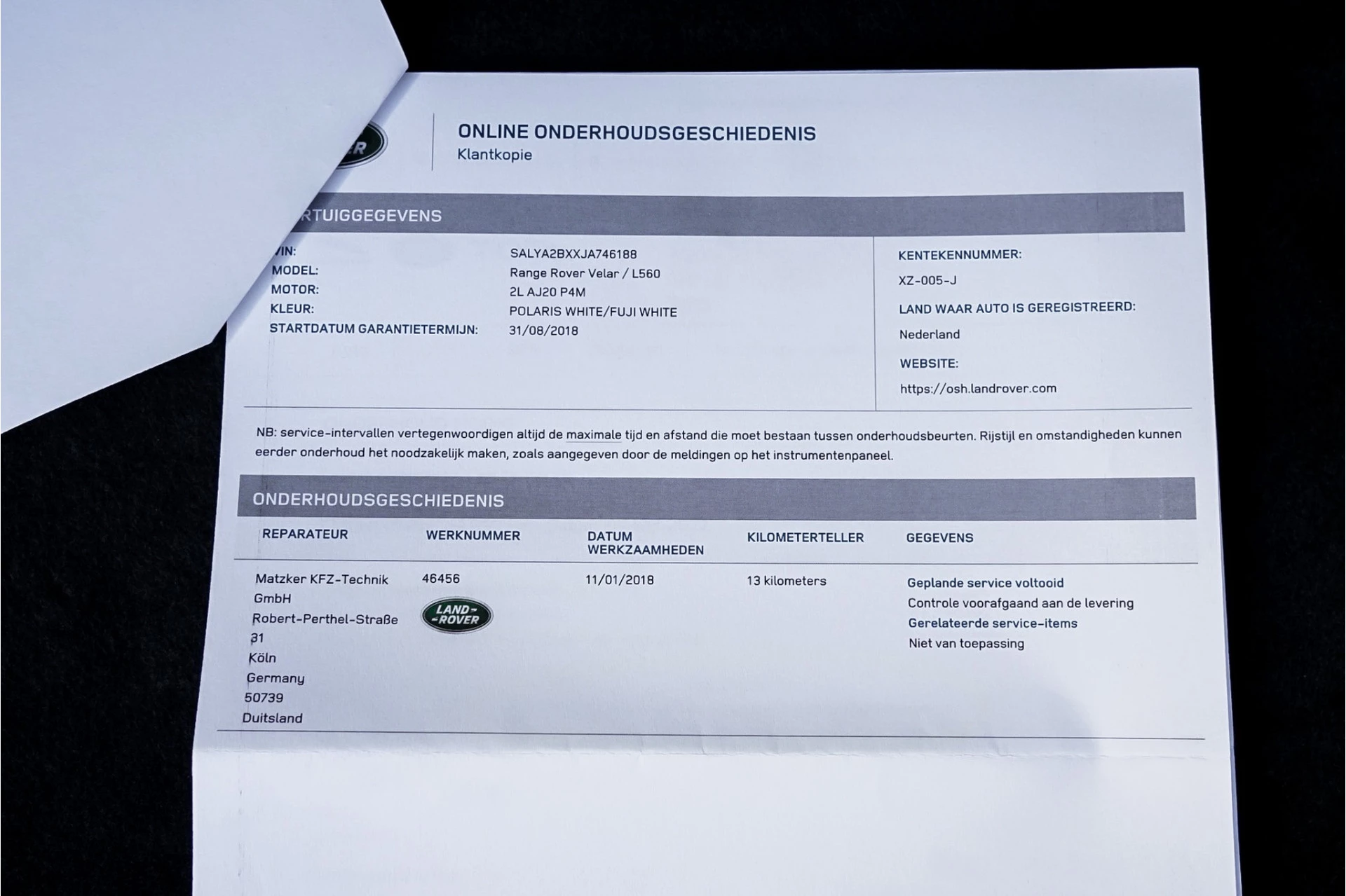 Hoofdafbeelding Land Rover Range Rover Velar