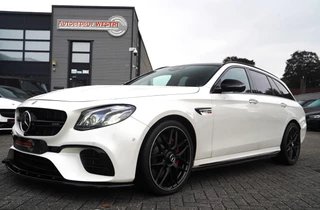 Hoofdafbeelding Mercedes-Benz E-Klasse Mercedes-Benz E-klasse Estate 63 S AMG 4MATIC Premium Plus | Facelift | Burmester | Adaptieve cruise | Lane Assist | IWC | Massage