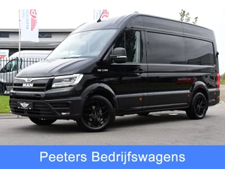 Hoofdafbeelding MAN TGE MAN TGE 35 2.0 L3H3 Black Edition Adaptieve Cruise, Camera, Clima, LED, Stoelverwarming, 177PK, Automaat, Carplay, NAVI, Uniek!