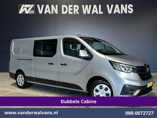 Renault Trafic 2.0 BluedCi 131pk L2H1 Dubbele Cabine Fabrieksgarantie Euro6 Airco | 6-Zits | Navigatie | LED | Camera | Cruisecontrol 2500kg Trekhaak, Parkeersensoren