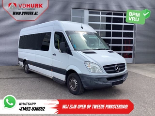Mercedes-Benz Sprinter 313 2.2 CDI L3H2 €8.773 Incl. BTW BPM VRIJ! EXPORT Combi/ 9 Persoons/ Kombi/ 9P/ Airco/ Rolstoellift