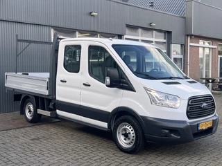 Hoofdafbeelding Ford Transit Ford Transit 310 2.2 TDCI DC Openlaadbak Pick-up Airco Trekhaak 2150kg trekgewicht Bluetooth telefoon voorbereiding 7-Persoons Euro 5 open laadbak P-up Bakwagen Bpm vrij voor particulier gebruik!!