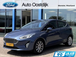 Ford Fiesta 1.0 EcoBoost Titanium 100PK Winterpack Cruise Camera Carplay-Navi Radio/CD Speler Parkeersensoren Climate Privacy Glass All-Seasons *Leuk*