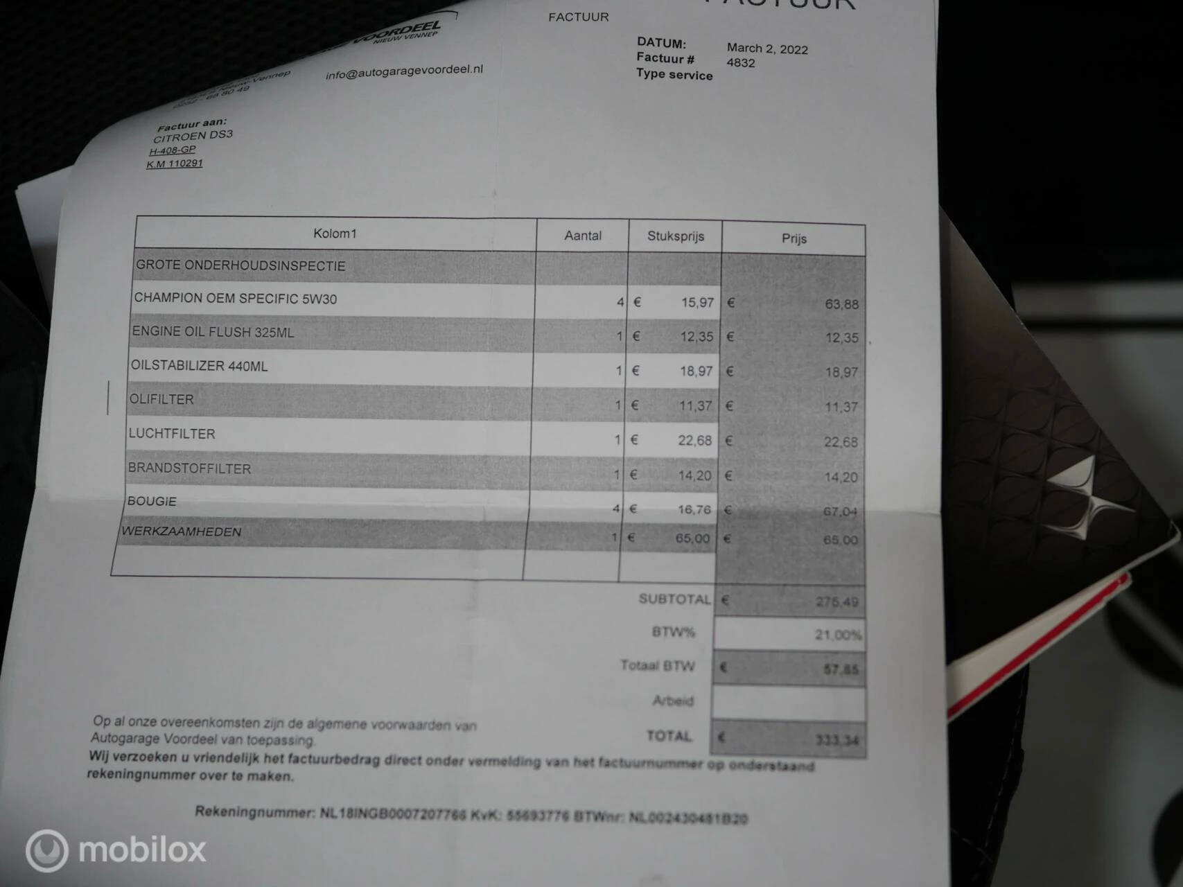 Hoofdafbeelding Citroën DS3