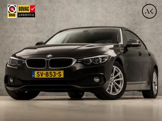 BMW 4 Serie Gran Coupé 418i High Executive Automaat (GROOT NAVI, CLIMATE, LEDER, STOELVERWARMING, SPORTSTOELEN, GETINT GLAS, PARKEERSENSOREN, CRUISE, NIEUWE APK, NIEUWSTAAT)