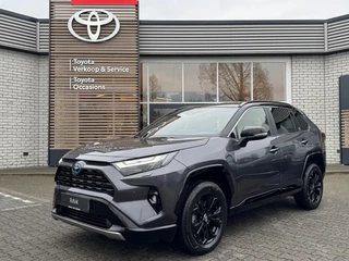 Toyota RAV4 2.5 HYBRID AWD BI-TONE STOEL/STUURVERW EL-STOEL HALF-LEDER LED PARK-SENSOREN APPLE/ANDROID EL-ACHTERKLEP VOORRUIT-VERW