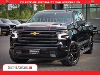 Chevrolet Silverado | Black Beast | All-in Black | Special Wheels | Garantie tot 20-11-2026 of 200000 km | Comfortabele Dubbele Cabine met Royale 5 Zitplaatsen | De Meest Luxe en Volle Pick-Up in zijn Klasse |